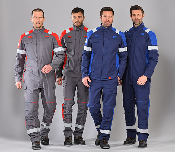 collection de vêtements de travail multirisques atex plus color du fabricant dmd france